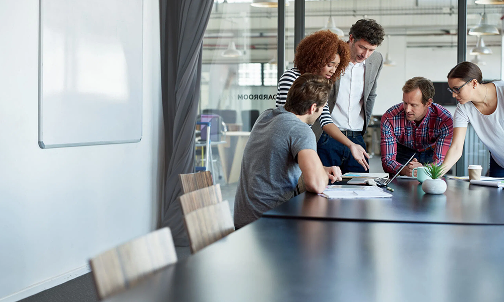 An engaging Discussion in a meeting room